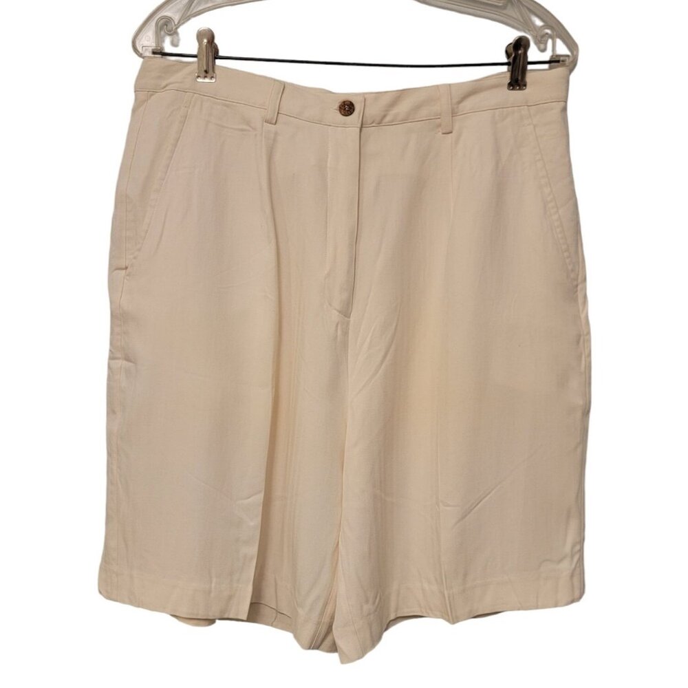 St. John Collection By Marie Gray Shorts Vintage Cream‎ Color Size 12 NWT NEW